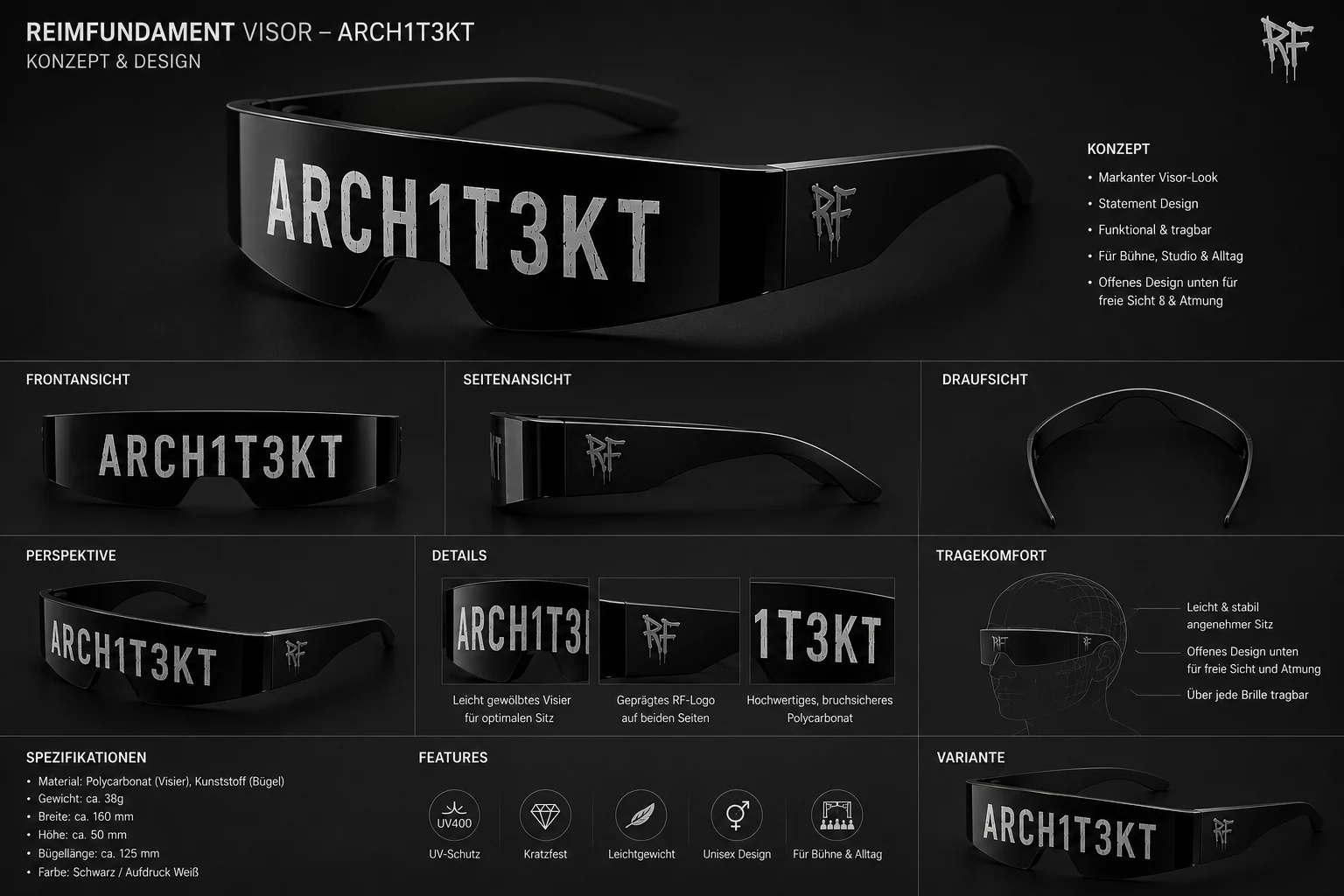 ARCH1T3KT Visor Konzept