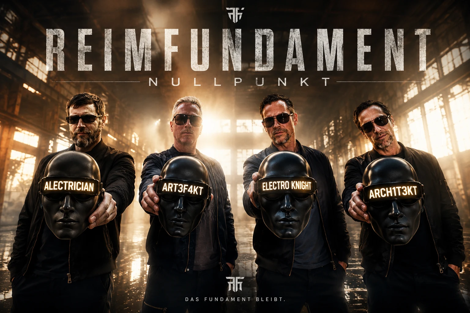 Reimfundament Crew im industriellen Nullpunkt Look